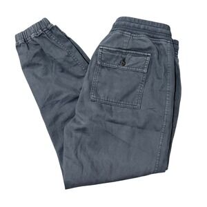 GAP Women's Gray Cargo Jogger Pants Elastic Waist Drawstring Size Small